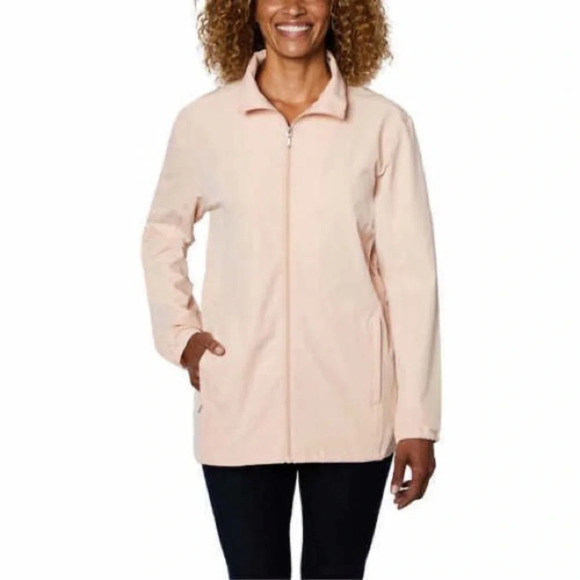 ✨NWT Hang Ten Pink UPF 50+ Water Repellant Hybrid Rain Jacket Plus Size XXL - Picture 3 of 11